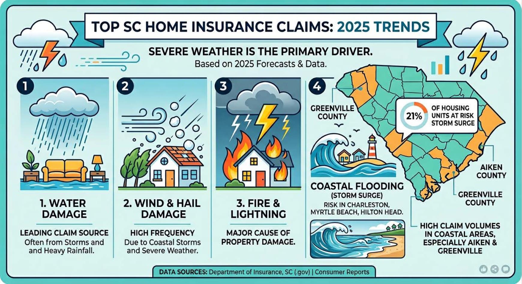 Do you really know?  Let’s look at SC’s Most Frequent Claims in 2025